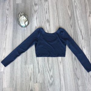 Lululemon Night Navy Cropped Long Sleeve